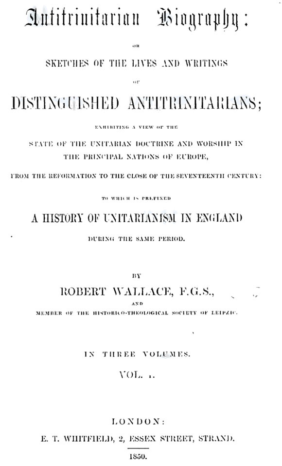 Antitrinitarian Biography